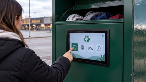 Últimas soluciones de la empresa sobre Soluciones de pantalla táctil capacitiva antivandálica para contenedores inteligentes de reciclaje de ropa