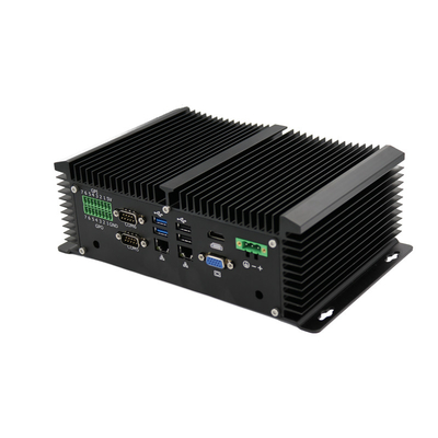 Buen precio PC industrial Windows de la caja metálica completa mini 10 favorables puertos Fanless del equipo de escritorio HDMI VGA en línea