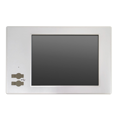 Buen precio 350 Cd/M2 LCD IP65 Computadora con pantalla táctil con Windows 10 PRO y almacenamiento SSD en línea
