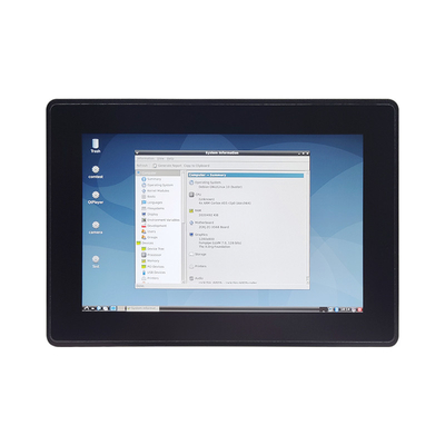 Buen precio Computadora de panel táctil embebido SSD de 128 GB con memoria frontal de 4 GB IP65 Alimentación de corriente continua 12V a prueba de agua en línea