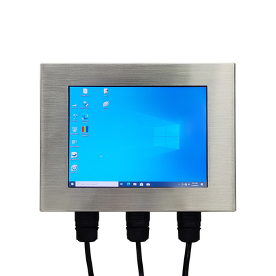 Buen precio Cuadro de acero inoxidable IP67 Panel táctil industrial impermeable PC Exterior Legible a la luz del sol Monitor de pantalla táctil todo en uno en línea