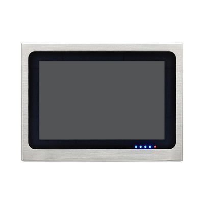 Buen precio Panel de acero inoxidable de 10 pulgadas, monitor táctil capacitivo de 12 V de entrada continua, pantalla LCD de montaje incorporado para marineros, cocinas y tiendas en línea