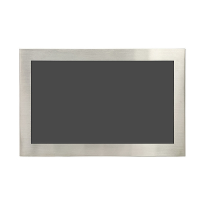 Buen precio 1920*1080 Resolución IP67 Pantalla táctil impermeable Monitor de acero inoxidable 304 LCD de unión óptica en línea
