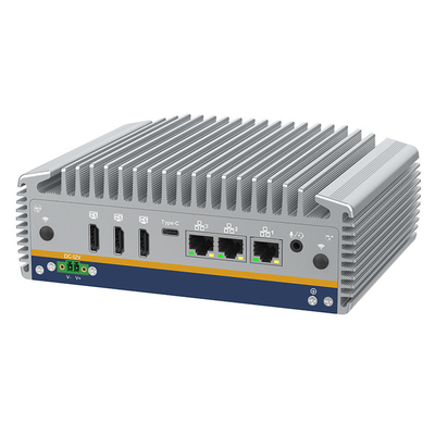 Buen precio Mini PC industrial incorporado sin ventilador de alto rendimiento DDR5 M.2 2280 3*Intel i226-V, soporte de pantalla cuadrada en línea