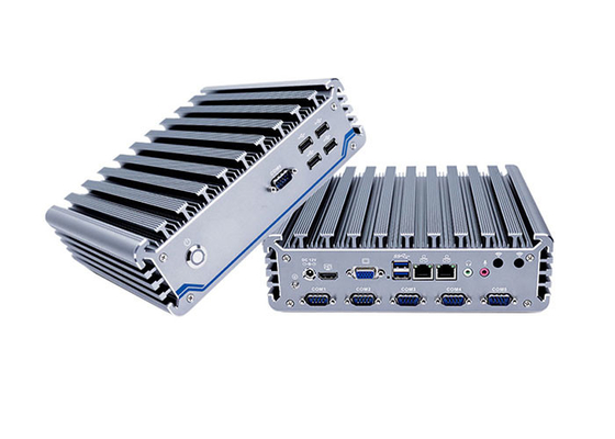 Buen precio Ram dual del Lan I7 8265u 16G de la PC industrial Fanless de la aleación de aluminio en línea