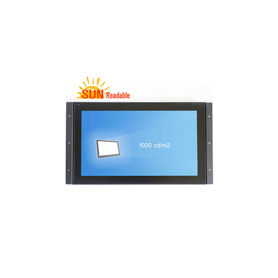 Buen precio Brillo de 1000 liendres monitor antideslumbrante de la temperatura de 15,6 pulgadas del panel ancho de la pantalla táctil en línea