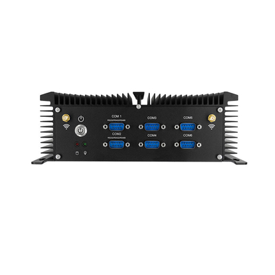 Buen precio 6 ordenador integrado PC industrial de Intel Celeron J1900 del ordenador de la caja de COM X86 mini en línea