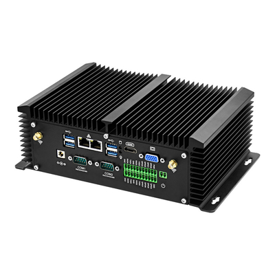 Buen precio DC 9V - 36V exhibición dual industrial Fanless de la PC USB GPIO VGA HDMI con teledirigido en línea