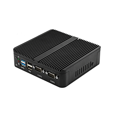 COM Fanless 2 RJ45 LAN Mini Desktop Computer de la PC 2 DB-9 RS232 de Celeron J4125 mini