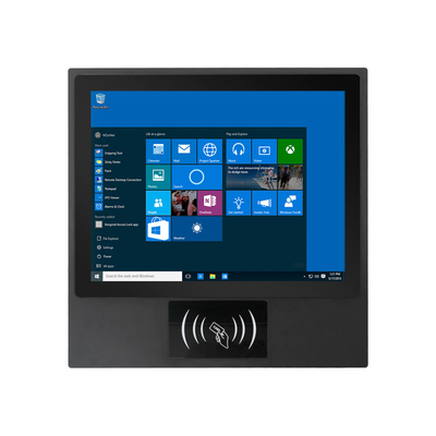 Buen precio Vibración anti industrial todo en una PC con lector de tarjetas RFID 8G RAM 256G SSD para quiosco en línea