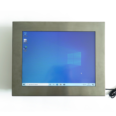Windows/Linux OS PC de panel de acero inoxidable con pantalla táctil resistiva / capacitiva