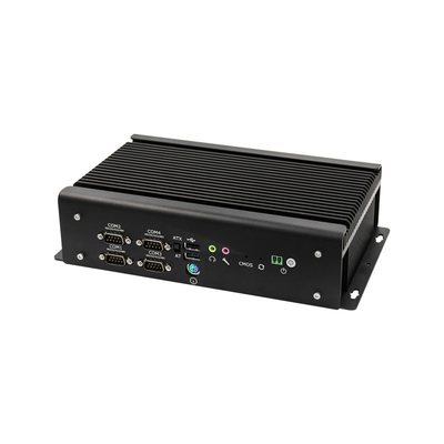 Buen precio 2* Mini PC industrial LAN de gigabit con 6 puertos COM WIFI / Bluetooth expandible en línea