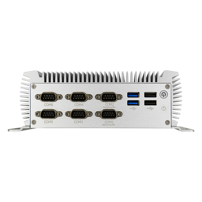 Buen precio Compacto Mini PC industrial sin ventilador Dual Gigabit LAN DDR4 RAM soporta 2.5 SATA HDD SSD en línea