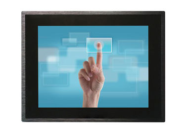 Buen precio Material de la aleación de aluminio monitor de la pantalla táctil de 15 pulgadas con el panel de cristal moderado 6m m en línea