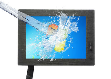 Buen precio El monitor/4 del tacto de la prenda impermeable de 8 pulgadas ata con alambre voltaje de funcionamiento resistente de la pantalla táctil 12-24V en línea