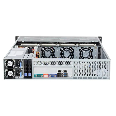 100-240 V AC IN 2u Rack NAS Servidor con 16 ranuras DDR4 4 ranuras PCI-E3.0X16 2 ranuras PCI-E3.0X8 12 3,5 SATA