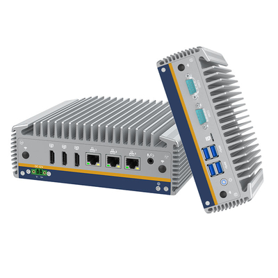 Buen precio Max. 32 GB de memoria Mini PC industrial con puerto de pantalla 3*HDMI y 1*Audio trasero I/O en línea