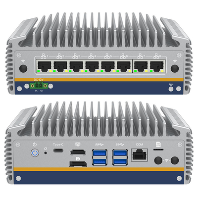 Buen precio 14th Gen Core Ultra i5/i7 Seguridad de red Mini PC 8*Intel I226 LAN X86 Router de cortafuegos industrial Pfsense Mini PC en línea
