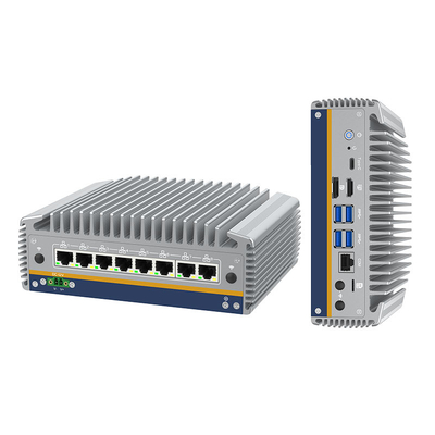 Buen precio 14th Core Ultra I5/i7 Procesador Mini PC 8 RJ45 I226 Ethernet LAN Computadora sin ventilador Win11 Ubuntu Portable Pfsense Soft Firewall Enrutador en línea