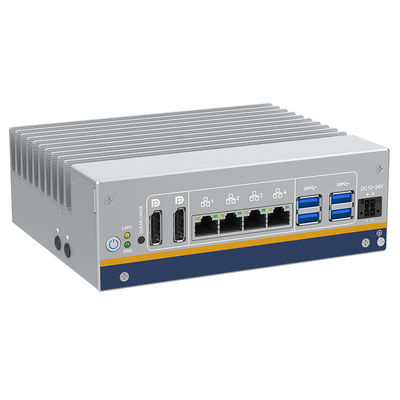 Buen precio Mini PC sin ventilador 2 * Puerto de visualización DP 4 * Gigabit Ethernet Intel i210-AT Intel I219-LM DIN-Rail montaje de las PC de la caja incrustada en línea
