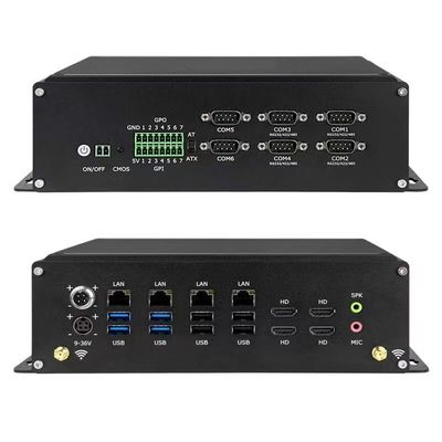 Mini PC industrial de pequeño tamaño con GPU 14 GPIO 7 entradas y 7 salidas