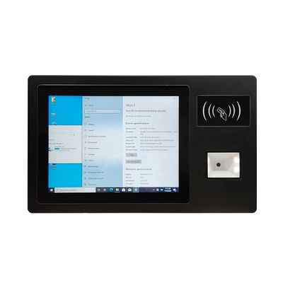 Buen precio PC industrial todo en uno con pantalla táctil capacitiva de 10.4 pulgadas, procesador Celeron J4125, 4GB de RAM, 128GB de almacenamiento, lector de tarjetas RFID y código QR en línea