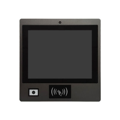 Buen precio PC industrial de 12,1 pulgadas montado en la pared con pantalla táctil PCAP, RFID, escáner de código QR y módulo de cámara en línea