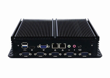 Buen precio 6 COM integrada J1900 a bordo integrada industrial de la PC 6 de la caja de la automatización de Intel Baytrial del ordenador del USB en línea