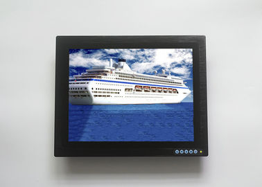 Monitor de pantalla táctil antideslumbrante, monitor LCD impermeable para la vigilancia del buque