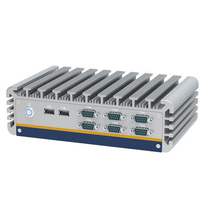 Buen precio Mini PC industrial con AMD RyzenTM Incorporado R2314, 12-24V DC y 6 puertos COM para entornos adversos en línea