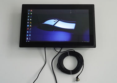 Buen precio La pulgada IP67 lleno 1920*1080 del monitor 15,6 del tacto de la prenda impermeable del LCD con los 10m telegrafía el amortiguador en línea