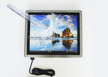 Prenda impermeable llena inoxidable IP65 de la PC 1280*1024 del panel del acero del tacto capacitivo de la pantalla plana