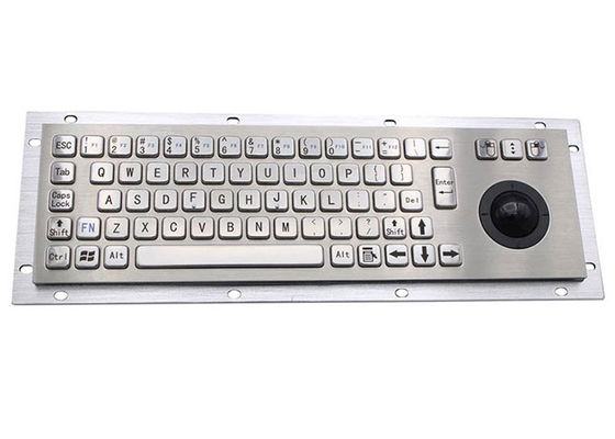 Buen precio teclado industrial del metal de los 40counts/Mm IP65 SS304 con el Trackball en línea