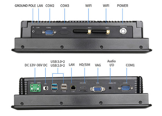Buen precio 10,4 prenda impermeable industrial 19W de la PC del panel táctil de la pulgada 1024x768 en línea