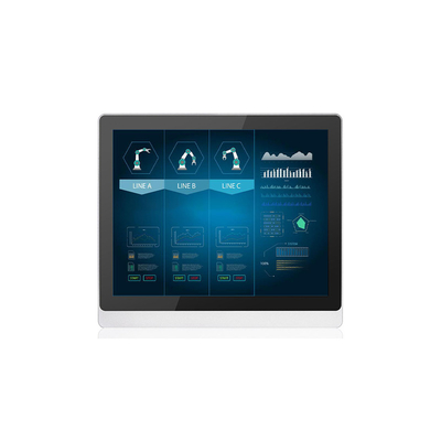 Buen precio Prenda impermeable capacitiva antiinterferente del panel de delante IP65 del monitor del tacto 19 pulgadas en línea