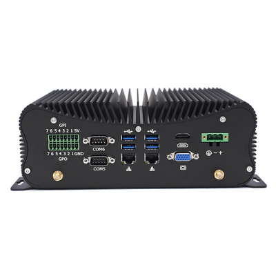 Caja industrial Fanless de COM 2 Lans 8 USB del LPT 6 de PCIE Mini Pc Intel I5 I7 GPIO