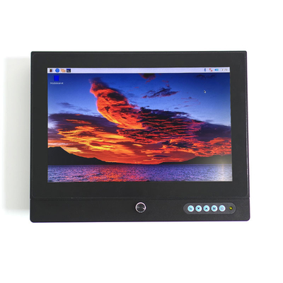 Pantalla LCD industrial de 12 de la pulgada de la frambuesa pi del tacto liendres del monitor 1000 con el amortiguador