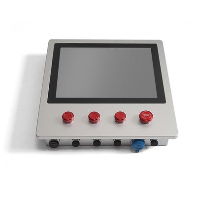 Buen precio 12.1inch prenda impermeable industrial del monitor LCD IP65 con los botones del CNC en línea
