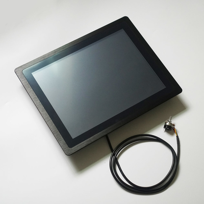 5 caja resistente de la aleación de aluminio del monitor 24/7h de la pantalla táctil del alambre con el botón de Diming