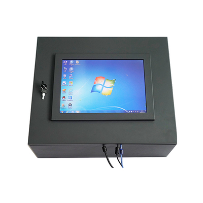 Buen precio 15 caja metálica completa del monitor HDMI DVI VGA del tacto de la pulgada PCAP proteger en línea