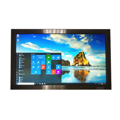 Buen precio IP65 acero inoxidable impermeable todo en una pulgada Intel Celeron J1900 4 X USB de la PC 21,5 en línea